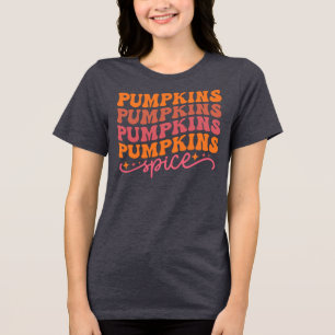Camiseta Triblenda Calabazas calabazas calabazas calabazas especias