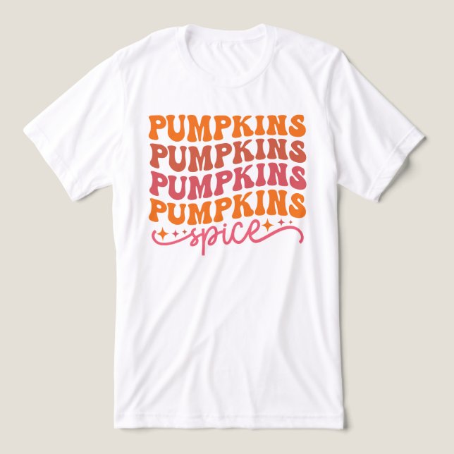 Camiseta Triblenda Calabazas calabazas calabazas calabazas especias (Diseño delantero )