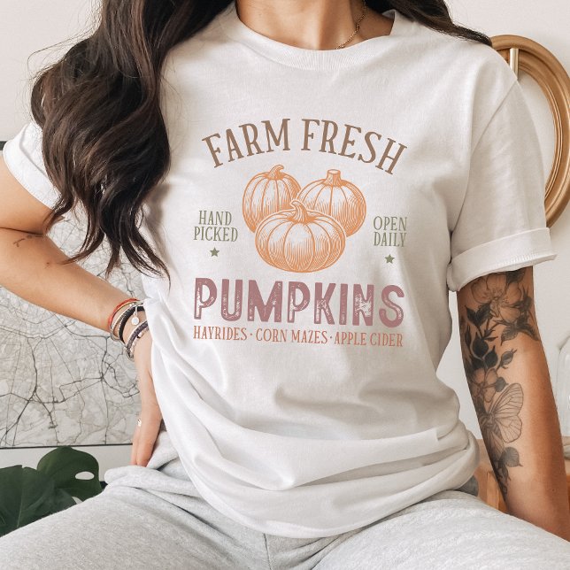 Camiseta Triblenda Calabazas frescas de granja (Subido por el creador)