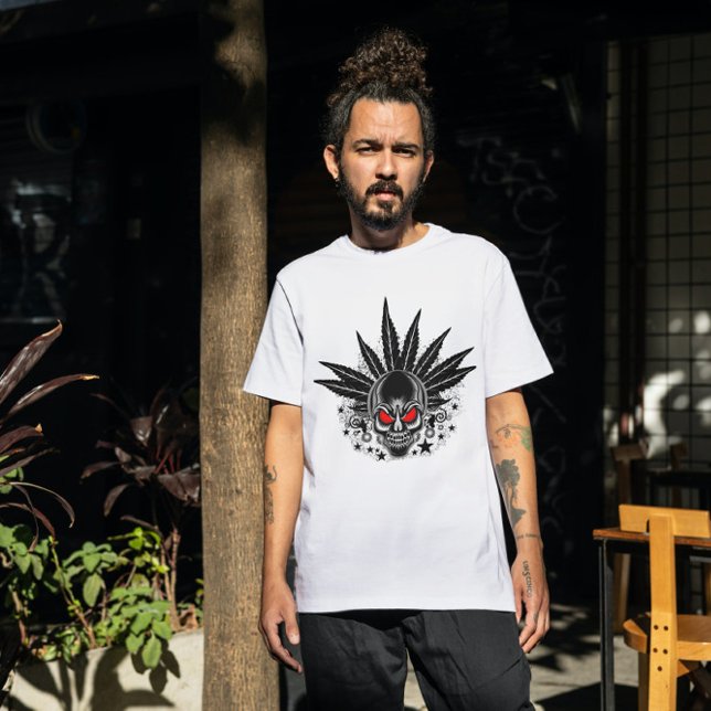 Camiseta Triblenda Calavera con ojos rojos (Subido por el creador)