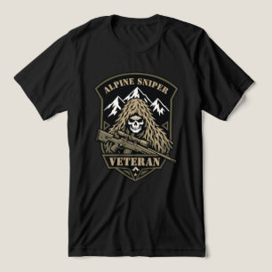 Camiseta Triblenda Calavera de montaña veterano francotirador alpino