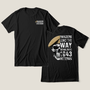 Camiseta Triblenda Calavera de veterano Rangers Lead The Way