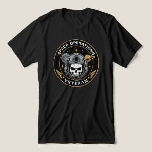 Camiseta Triblenda Calavera Táctica Veterano de Operaciones Espaciale