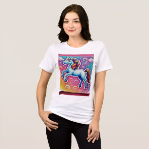 Camiseta Triblenda Calcomanía de Unicornio de Arcoíris Mágico – Fanta