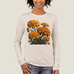 Camiseta Triblenda Caléndulas francesas pom-pom como Tagetes-patula