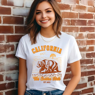 Camiseta Triblenda California Bear Art – Golden State