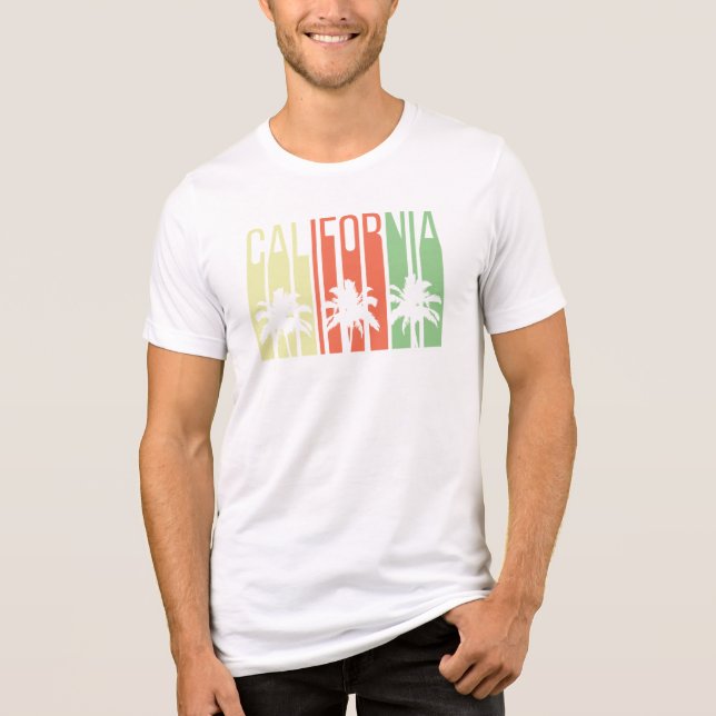 Camiseta Triblenda California Chillin Palm Trees Retro (Anverso)