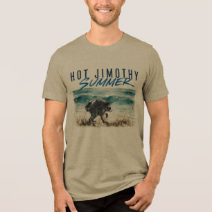 Camiseta Triblenda Caluroso verano divertido Jimothy Mapache Playa Vi