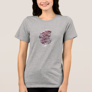 CAMISETA TRIBLENDA CAMAFEO ANTIGUO, DAMA CON MONOGRAMA DE UVAS
