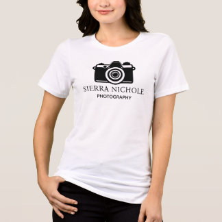 Camiseta Triblenda Cámara de Fotografía Moderna Negra