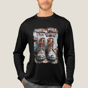 Camiseta Triblenda Camina a una milla en mis zapatos - Inspirador rús