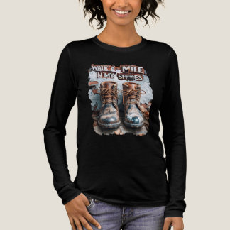 Camiseta Triblenda Camina a una milla en mis zapatos - Inspirador rús