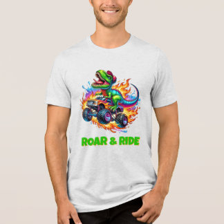 Camiseta Triblenda Camión Monstruo T.Rex | Diseño de Dibujos Animados