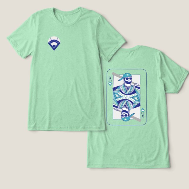 Camiseta Triblenda Camisas de Béisbol del Rey de los Diamantes (Diseño Anverso y Reverso)