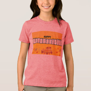Camiseta Triblenda Camisas de impresión clásicas de Acción de Gracias