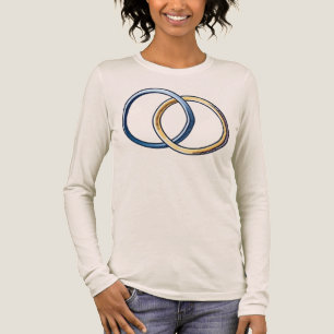 Camiseta Triblenda Camisas de la pareja de anillos con mezcla masculi