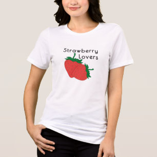 Camiseta Triblenda Camisas de los amantes de las fresas Tri-Blend - T