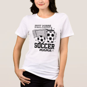 Camiseta Triblenda Camisas de mamá - Diseño de Hot Mess siempre estre