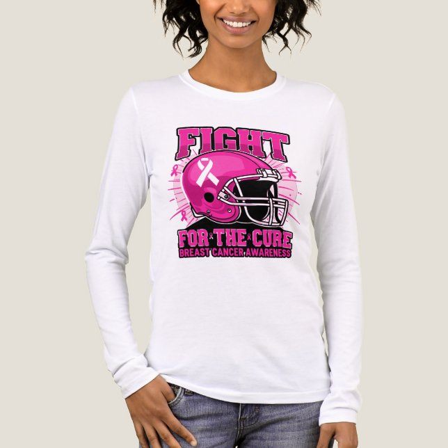 Camiseta Triblenda Camisas de sensibilización sobre el cáncer de mama (Anverso)