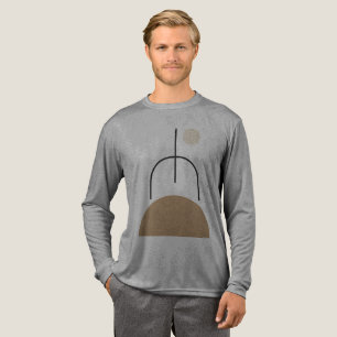 Camiseta Triblenda Camisas de tres mezclas minimalistas de dibujos ar