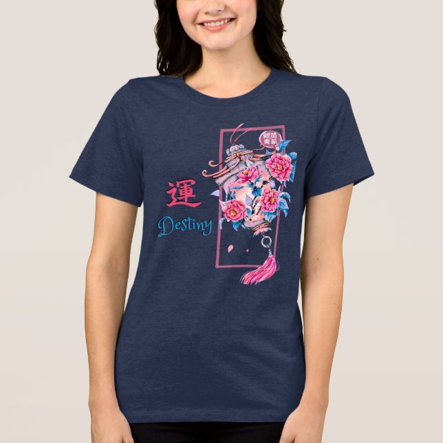 Camiseta Triblenda Camisas Destinadas de las Mujeres (Anverso)