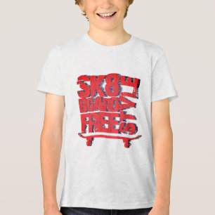Camiseta Triblenda Camisas Grunge Skater - Sk8 Boardin