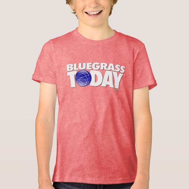 Camiseta Triblenda Camisas juveniles del logo de Bluegrass Today (Anverso)