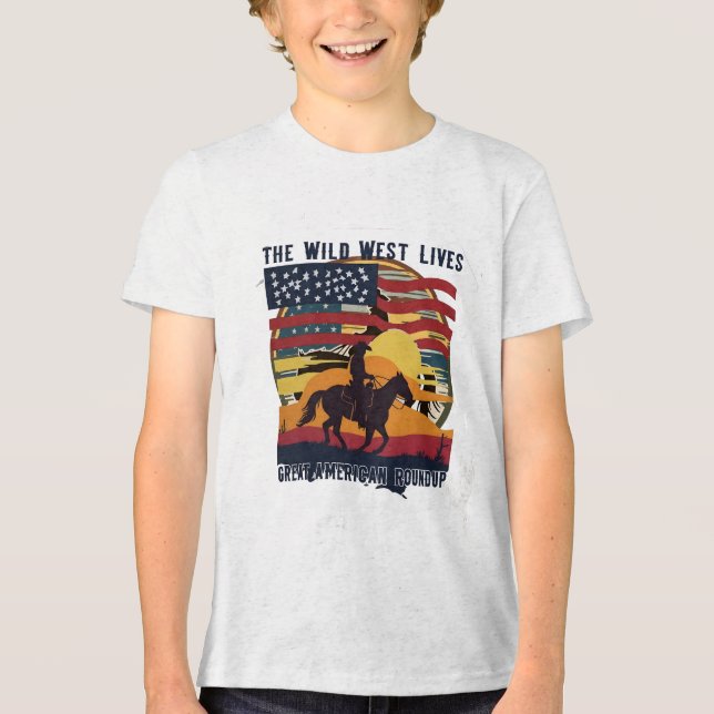 Camiseta Triblenda Camisas occidentales hombres, camisas occidentales (Anverso)