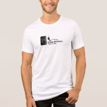 Camisas tribladas premium con logotipo negro para