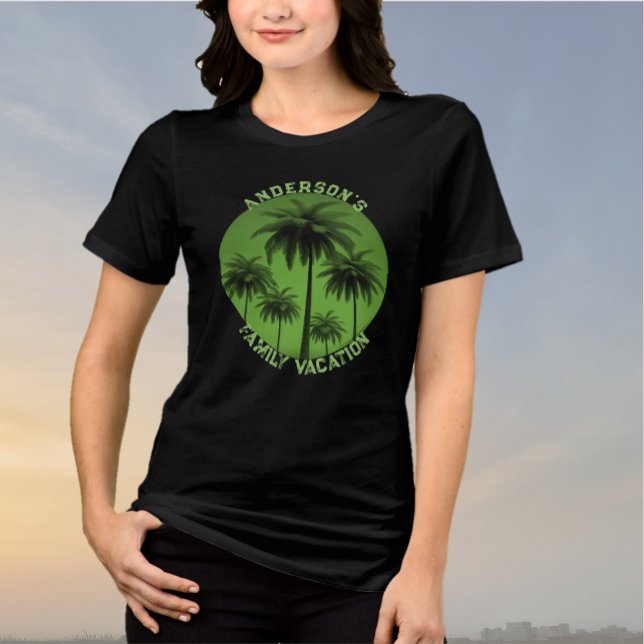 Camiseta Triblenda Camisas Triblend de la Gráfica de Vacaciones Famil (Subido por el creador)