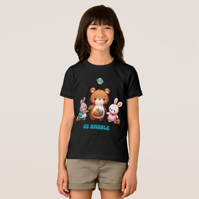 Camiseta Triblenda Camiseta Adorable SE AMABLE Español ( Anverso Completo)