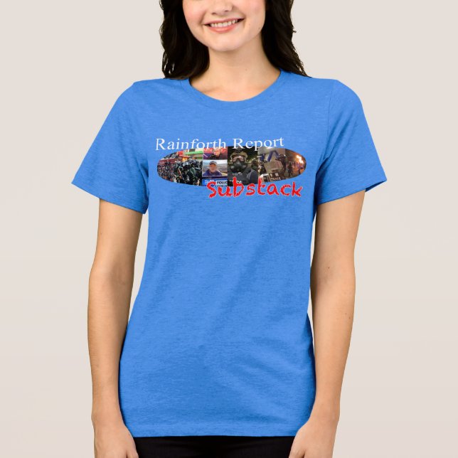 Camiseta Triblenda Camiseta Bella de mujeres lisas (Anverso)