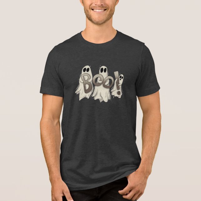 Camiseta Triblenda Camiseta Boo Halloween | Spooky Ghost Tee (Anverso)