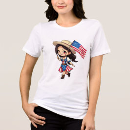 Camiseta Triblenda Camiseta chibi Estampado divertido Moda casual Art
