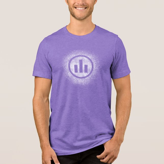 Camiseta Triblenda Camiseta con el logotipo Purple Grunge Independent (Anverso)