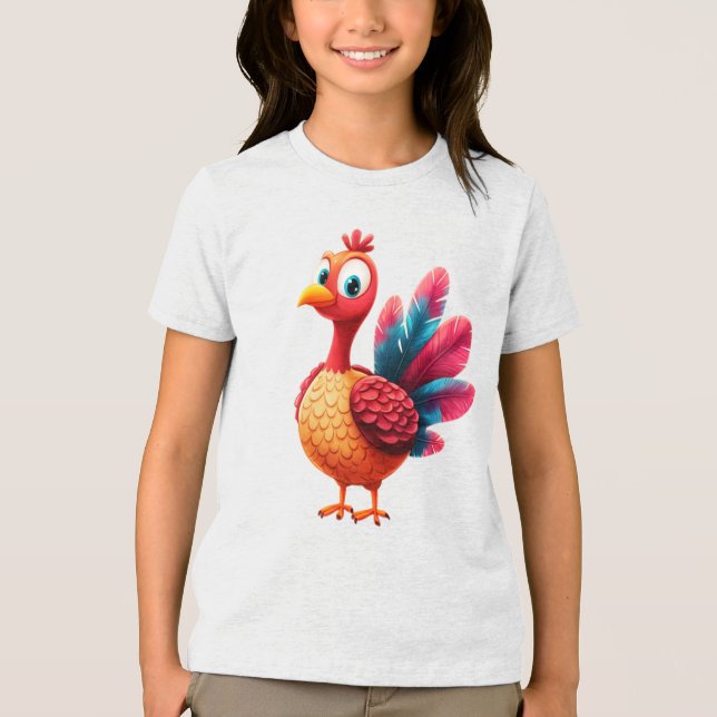 Camiseta Triblenda Camiseta de Acción de Gracias Turquía (Anverso)