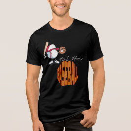 Camiseta Triblenda Camiseta De Béisbol Graciosa "Pitch Please"