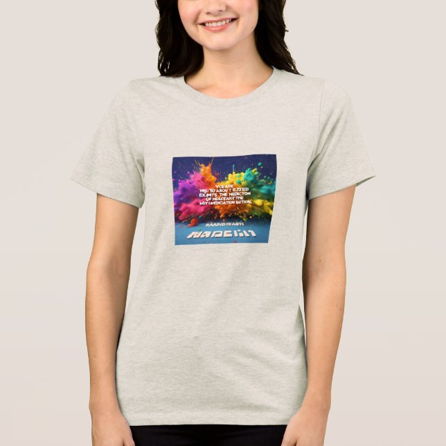 Camiseta Triblenda Camiseta de declaración en negrita" (Anverso)