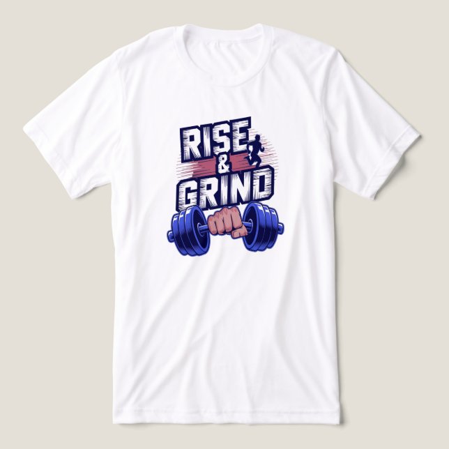 Camiseta Triblenda Camiseta De Gimnasio De Rise Y Grind (Diseño delantero )