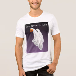 Camiseta Triblenda Camiseta de Halloween con ghost ebrio