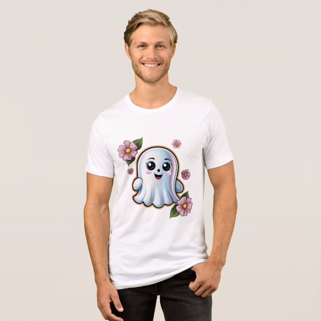 Camiseta Triblenda Camiseta de Halloween: Ponte en el espíritu (Anverso Completo)