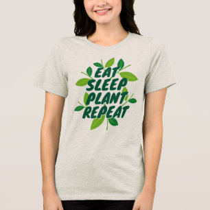 Camiseta Triblenda Camiseta de hormigón repetida de la planta de sueñ