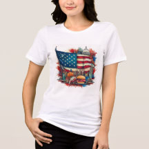 Camiseta de la bandera estadounidense patriótica