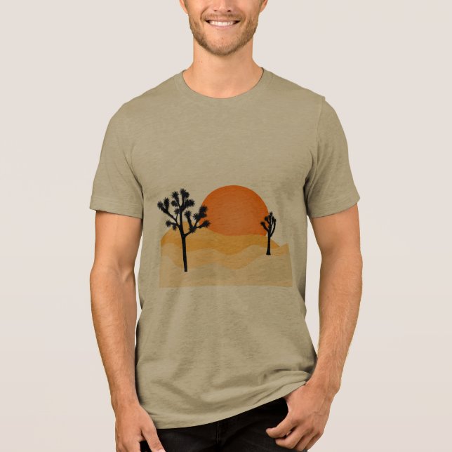 Camiseta Triblenda Camiseta de la escena del desierto (Anverso)