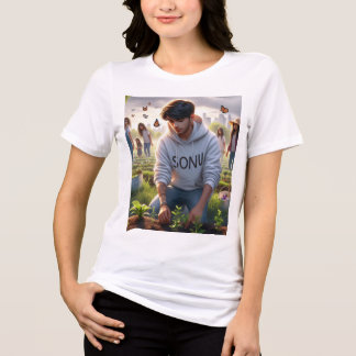 Camiseta Triblenda Camiseta de la naturaleza ambiental