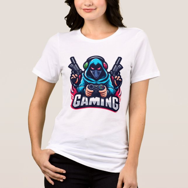 Camiseta Triblenda Camiseta de las mujeres que juegan al asesino | Ca (Anverso)
