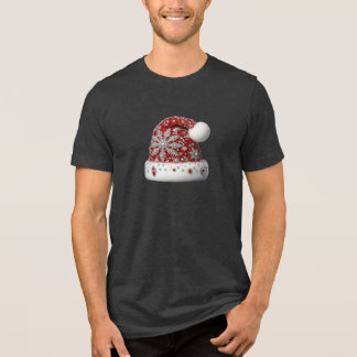 Camiseta Triblenda Camiseta de los hombres de Red Santa Hat