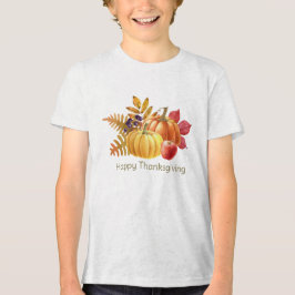 Camiseta Triblenda Camiseta de los niños del Día de Acción de Gracias