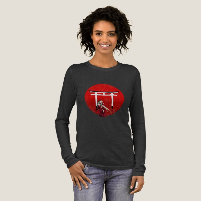 Camiseta Triblenda Camiseta de manga larga Torii Gate (Anverso Completo)