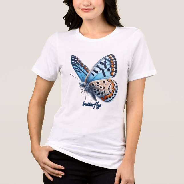 Camiseta Triblenda Camiseta de mariposa (Anverso)